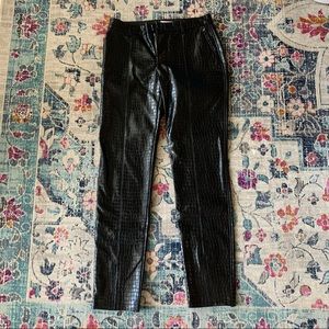 Black Leather Zara Pants